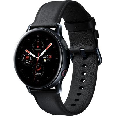 image Samsung - Montre Galaxy Watch Active 2 4G - Acier 40 mm - Noir Carbone - Version Française