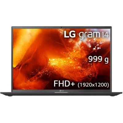 image PC portable LG gram 14Z90P-G.AA78F (14" format 16:10, Intel Evo i7, RAM 16Go, SSD 1To NVME, Noir)