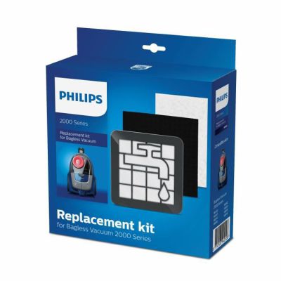 image Philips XV1220/01 Kit de remplacement de filtre pour aspirateur sans sac, Série 2000