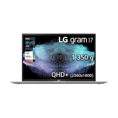image PC portable LG gram 17Z90P-G.AA56F (17"  format 16:10, Intel Evo i5, RAM 16Go, SSD 512Go NVME, Argent)