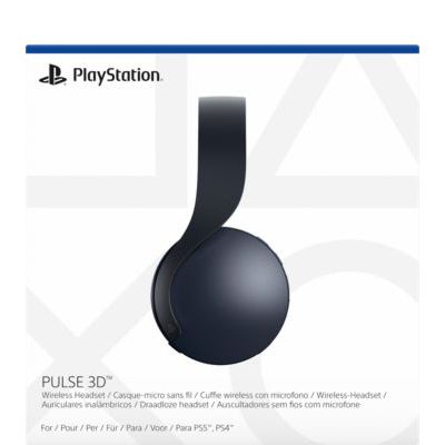 image Casque sans Fil Impulsion 3D pour Play Station 5, noir de minuit