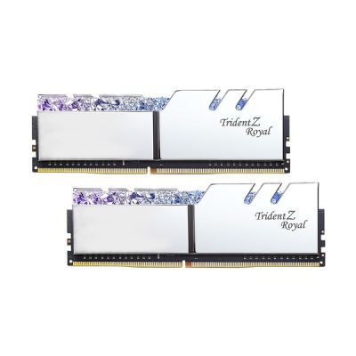 image Mémoire RAM DDR4 G.Skill Trident Z Royal Argent - 16 Go (2 x 8 Go) 4600 MHz - CAS 19