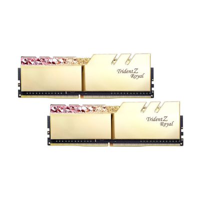 image Mémoire RAM DDR4 G.Skill Trident Z Royal Or - 32 Go (2 x 16 Go) 4600 MHz - CAS 19