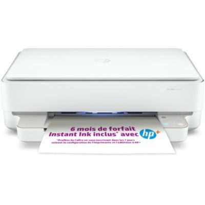 image HP Deskjet HP Envy 6020e Imprimante tout en un - Jet d'encre couleur – 3 mois d'Instant Ink inclus avec HP+ (Photocopie, Scan, Impression, Recto/Verso, Wifi)
