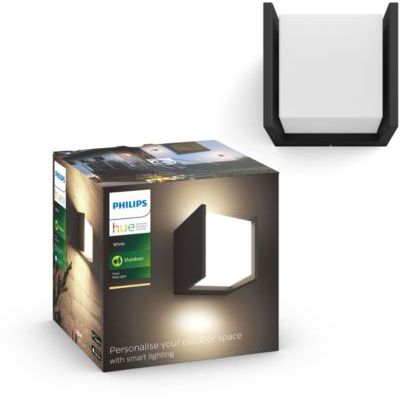 image Applique Murale Extérieure Philips Hue White FUZO en Aluminium, Noir