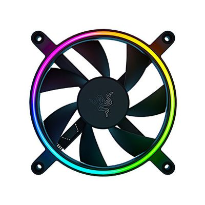 image Razer Kunai Chroma Hydraulic RGB LED PWM Performance Fan (120mm) - Ventilateurs hydrauliques aRGB PC (connectez Jusqu’à 8 Ventilateurs, Prise en Charge du contrôleur de Ventilateur PWN) 1 Ventilateur