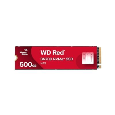 image WD Red SN700 500GB NVMe SSD for NAS devices, with robust system responsiveness and exceptional I/O performance