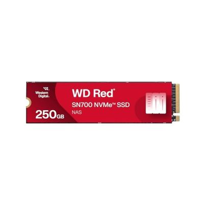 image WD Red SN700 250GB NVMe SSD for NAS devices, with robust system responsiveness and exceptional I/O performance