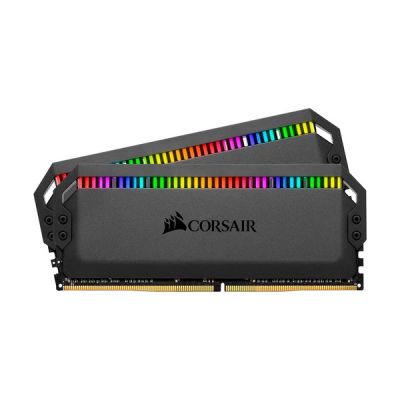 image Corsair Dominator Platinum RGB 16 Go (2x8 Go) DDR4 4000MHz C18 (12 LED RVB CAPELLIX Ultra-Lumineuses, système de Refroidissement DHX, Temps de réponse Courts, optimisé AMD) Mémoire de Bureau - Noir