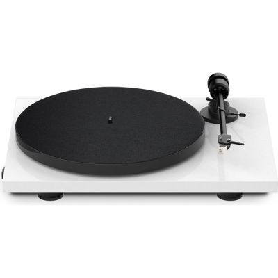image Pro-Ject E1, Tourne-Disque d’entrée de Gamme Plug & Play avec Changement électronique de Vitesse, Force d’Appui et antiskating pré-réglés (AT3600L, Blanc)