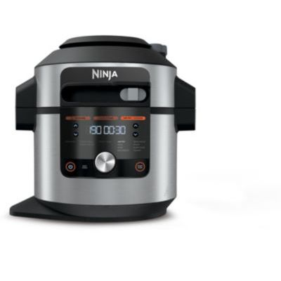image Multicuiseur Ninja Foodi MAX Air Fryer, SmartLid, 12 fonctions de cuisson en 1, 7.5L, Multicuiseur 12 en 1, Cuisson sous pression, Friture à l'air, Cuisson lente et plus, Acier inoxydable, OL650EU