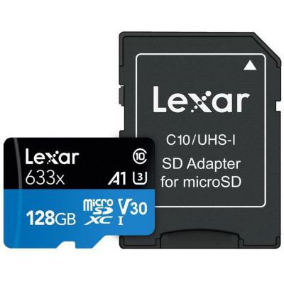 image Lexar Carte microSDXC 128 Go UHS-I Haute Performance