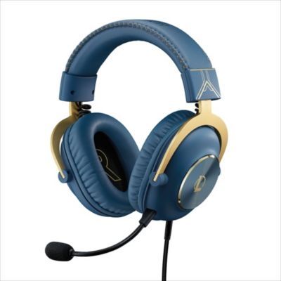 Logitech G PRO X Casque Gamer: Blue VO!CE, Micro Détachable, Coussinet à Mémoire de Forme, DTS Headphone 7.1 et Transducteurs PRO G 50 mm, Edition Officielle League of Legends