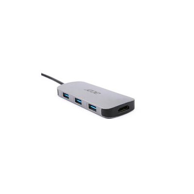 image  Hub USB Acer Adaptateur Type-C 7-en-1 (HP.DSCAB.008) Argent