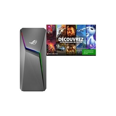 Unité Centrale Asus ROG STRIX GL10DK-73700X033T (AMD RyzenT 7-3700X, NVIDIA GeForce GTX 1660 Ti , RAM 16 Go DDR4, 512 Go SSD)