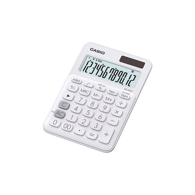 image Calculatrice 4 opérations Casio MS-20 UC Blanche