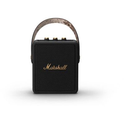 image Marshall Stockwell II Enceinte Bluetooth Portatif - Noir et Laiton[Exclusif Amazon]