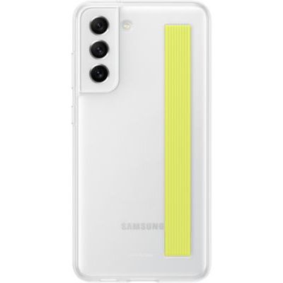 image Coque Samsung S21 FE transparente Laniere blanc 