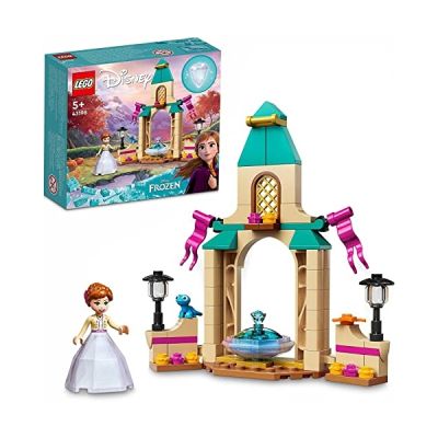 LEGO 43198 Disney La Cour du Château d’Anna, Jouet de Construction pour Enfants avec Mini-Poupée Reine des Neiges 2 et Robe Diamant