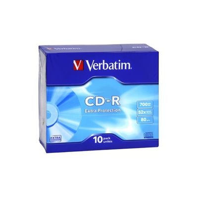 image Verbatim CDR DATALIFE 48X 700 MB P SUPLSLIM Tray CART. 10 Pack EX/Pro
