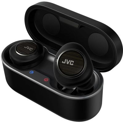 image JVC écouteurs True Wireless, série Wood (Dôme en Bois), Bluetooth 5.2, Noise Cancelling, HA-FW1000T-U
