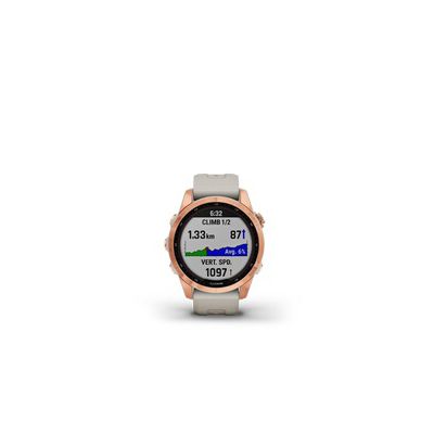 image Garmin Bracelet accessoire pour montre connectée GPS Lily - Cuir italien noir - Taille L