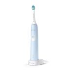 image produit Philips Sonicare ProtectiveClean 4300, Brosse à dents électrique sonique avec deux niveaux d'intensité, capteur de pression et minuterie, bleu clair, modèle HX6803/04 - livrable en France