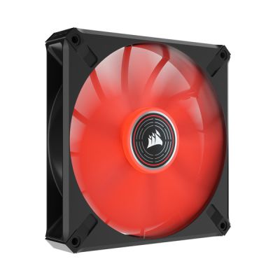 image Ventilateur à LED rouges à lévitation magnétique CORSAIR ML140 LED ELITE 140 mm avec technologie AirGuide, vendu seul