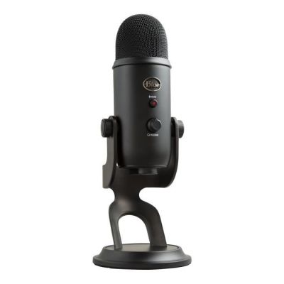 image Blue Microphones Yeti, Micro USB pour Enregistrer, Streaming, Gaming, Podcast, PC & Mac, condensateur, avec Effets Blue VO!CE, Support ajustable, Plug and Play - Noir