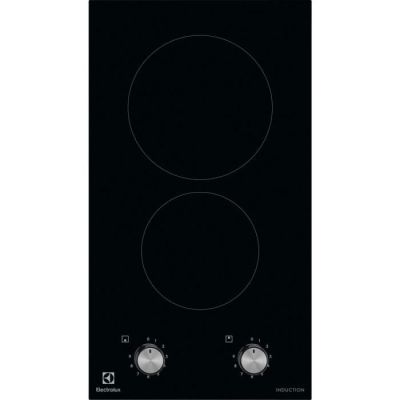 image ELECTROLUX LIT30210C - Table de cuisson induction 2 foyers - 3200W - L29 x P52cm - installation facile Optifix - Noir