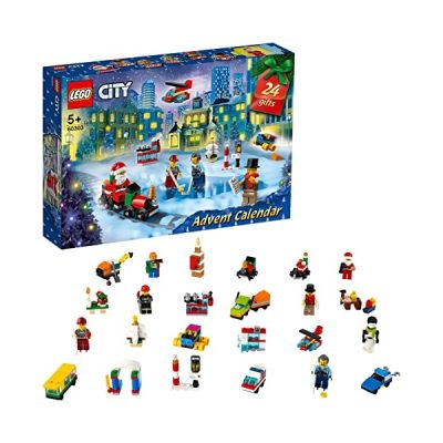 LEGO® 60303 City Calendrier de l’Avent Jouet 2021, Mini-Jouets à Collectionner, Enfants dès 5 Ans, avec Tapis et Minifigures