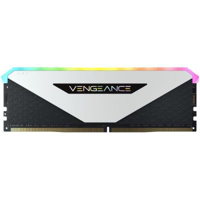 image Corsair Vengeance RGB RT 32Go (2x16Go) DDR4 3600MHz C18 Mémoire de Bureau (Éclairage RGB Dynamique, Optimisé pour AMD 300/400/500 Series, Compatible avec Intel 300/400/500 Series) Blanc