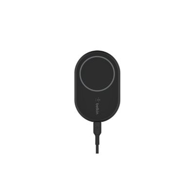 image Belkin Chargeur de Voiture magnétique sans Fil BoostCharge, Compatible MagSafe, pour l’iPhone 13, 12, 11, Pro etc. (câble Inclus) WIC004BTBK-NC Noir