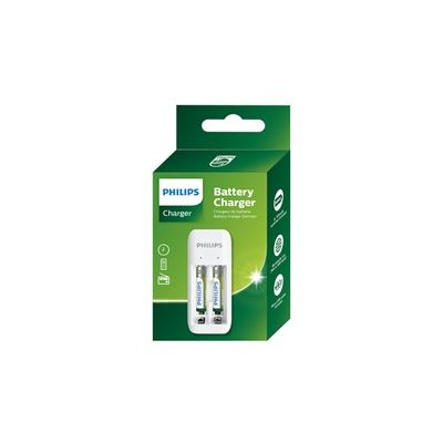 image Chargeur de piles Philips CHARGEUR DE PILES 2 PILES + 2xAAA 700 MAH