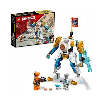 image LEGO 71761 Ninjago L’Évolution Robot De Puissance De Zane, Jouet pour Enfants +6 Ans avec Figurines Serpent, Bataille Ninja avec bannière de Mission à Collectionner