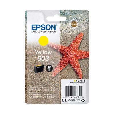 image EPSON Cartouche d'encre 603 Jaune - Etoile de mer (C13T03U44010)