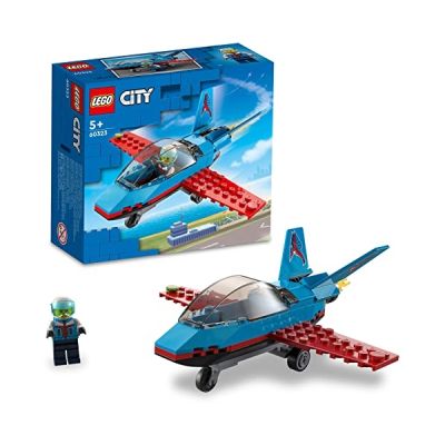 LEGO 60323 City Great Vehicles L’Avion de Voltige, Jouet avec Aéroplane et Minifigurine de Pilote, Idée de Cadeau, pour Garçons et Filles Dès 5 Ans