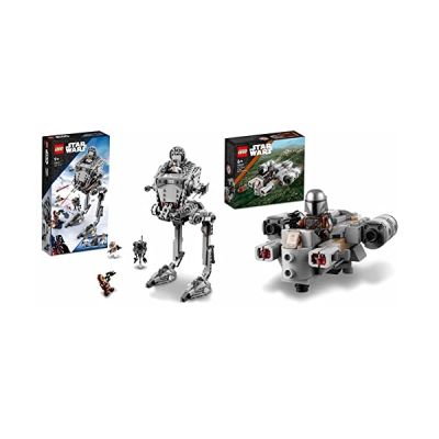 image LEGO 75322 Star Wars AT-ST de Hoth, Set de Construction Droïde avec Minifigure Chewbacca, Modèle L’Empire Contre-Attaque