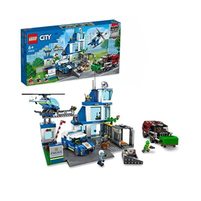 LEGO 60316 City Le Commissariat de Police: Jouet de Construction avec Voiture & City La Course-Poursuite Entre la Voiture de Police et la Super Voiture, Jouet Imaginatif et de Rôles image LEGO 60316 City Le Commissariat de Police: Jouet de Construction avec Voiture & City La Course-Poursuite Entre la Voiture de Police et la Super Voiture, Jouet Imaginatif et de Rôles