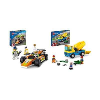 image LEGO 60325 City Great Vehicles Le Camion Bétonnière, Jouet Véhicules de Construction pour Les Enfants Dès 4 Ans