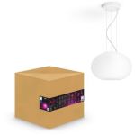 image produit Philips Hue White & Color Ambiance Suspension Flourish Blanc Compatible Bluetooth, Fonctionne avec Alexa