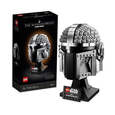 image LEGO 75328 Star Wars Le Casque Du Mandalorien Maquette de Collection à Construire, Décoration et Cadeau Pour Adultes