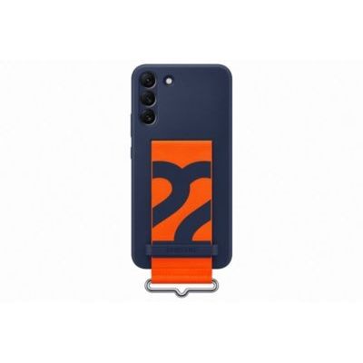 image Galaxy S22+ S906 Silicone Cover with Strap Navy EF-GS906TNEGWW