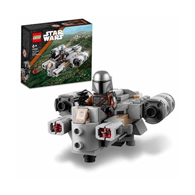 Lego 75321 Star Wars Microfighter Razor Crest, Jouet de Construction pour Enfants dès 6 Ans, Vaisseau et Minifigure Mandalorien
