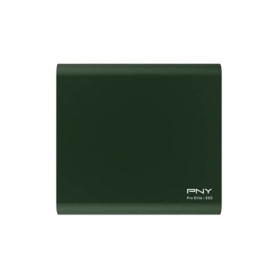 PNY Pro Elite CS2060 Color Edition 500GB USB 3.2 Gen 2 Portable SSD Type-C Vert Foncé