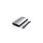 image produit SATECHI 9 en 1 Hub USB C Adaptateur Multiport avec HDMI 4K@60Hz, Port VGA, USB-C PD 100W, Ethernet, 2X USB-A 3.0, SD/MicroSD pour MacBook Air/Pro/Neo, PC Portable, iPad et Plus – Gris Sidéral