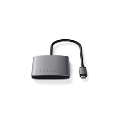 image Satechi Hub USB C 4 Ports - Transfert de données Uniquement (Pas de Charge ni de vidéo) - pour MacBook Pro/Air M2, M1, iPad Pro/Air M2, M1, Mac Mini M2, iMac