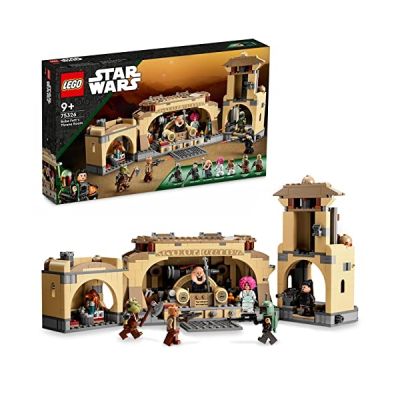 image LEGO 75326 Star Wars La Salle du Trône De Boba Fett, Jouet à Construire pour Les Enfants de 9 Ans et Plus, avec Le Palais de Jabba et 7 Minifigures