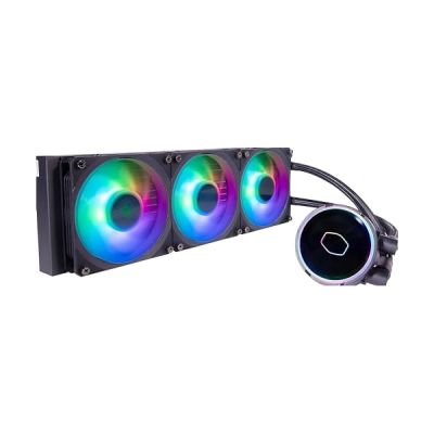 Cooler Master MasterLiquid PL360 Flux Refroidisseur Liquide CPU, Système Watercooling AIO, 3 x Ventilateurs 120mm, Radiateur 360mm, Contrôleur RGB Gen2 Inclus, Compatible AMD & Intel, Garantie 5ans