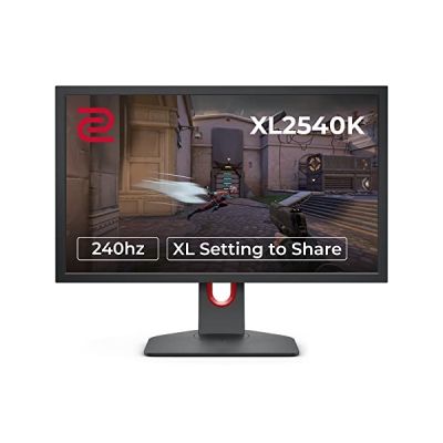 BenQ Zowie XL2540K Écran Gaming, 24 Pouces, 240Hz, TN Rapide, 1080p, HDMI 2.0 X3, DisplayPort, XL Setting to Share, réglage Hauteur Fluide, Progamer Base